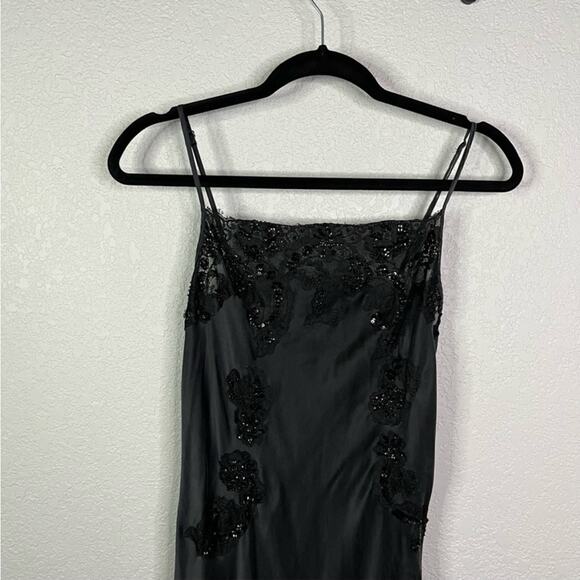 Victoria's Secret Black Maxi Lingerie Slip Dress Size Small - Picture 3 of 12